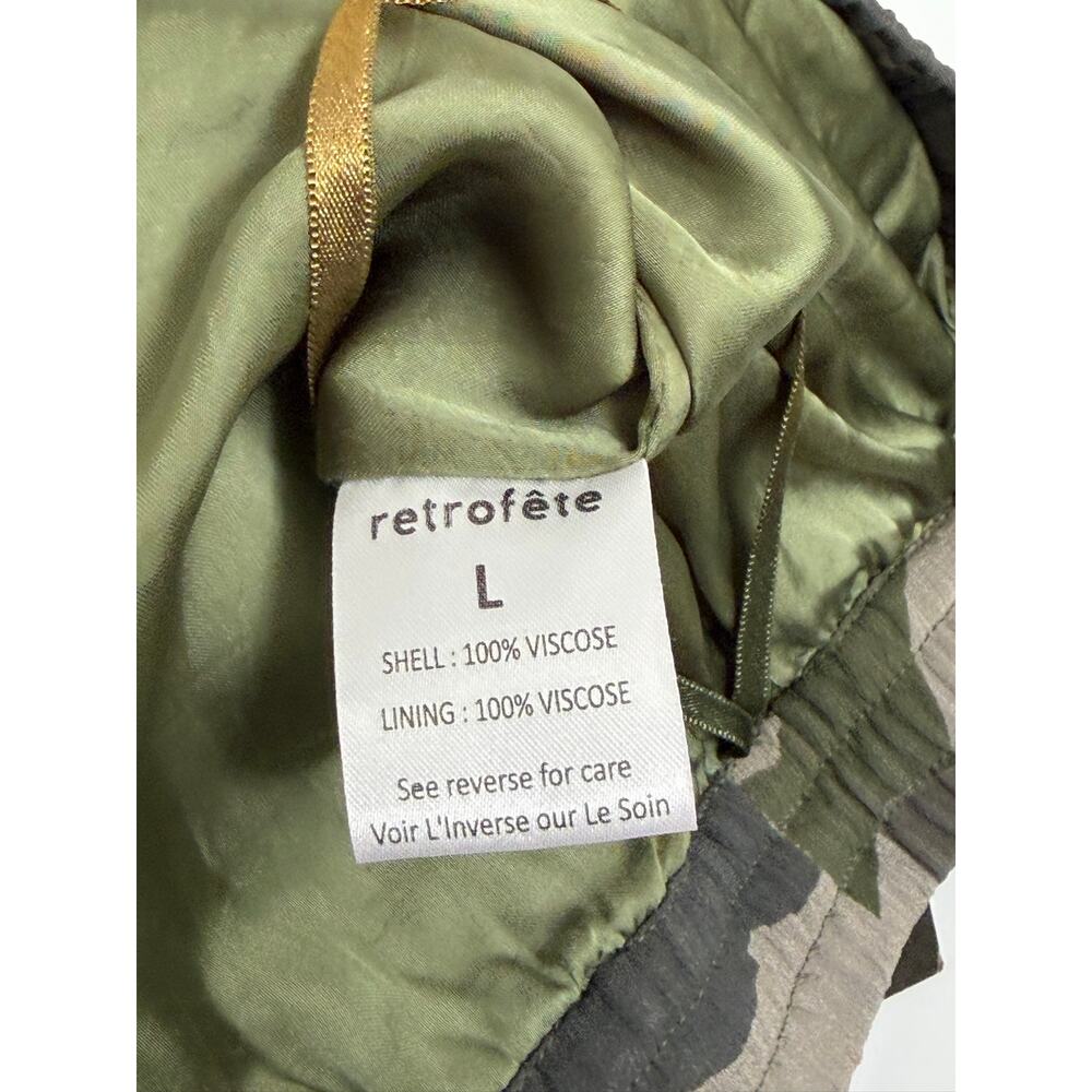 NWT Retrofete Sequin Camo Pants Womens Large Green Y2K Party Event Streetwear - Picture 15 of 16